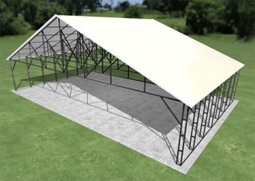 44x28 Vertical Roof Carport