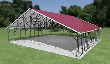 44x40 Vertical Roof Carport