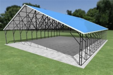 44x48 Vertical Roof Carport