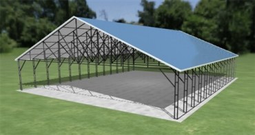 44x52 Vertical Roof Carport