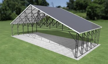 46x20 Vertical Roof Carport