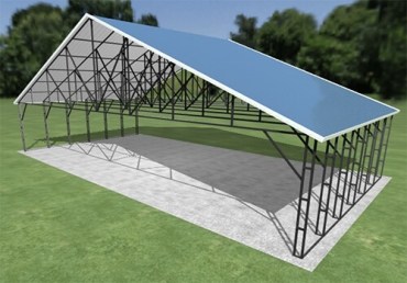 46x24 Vertical Roof Carport