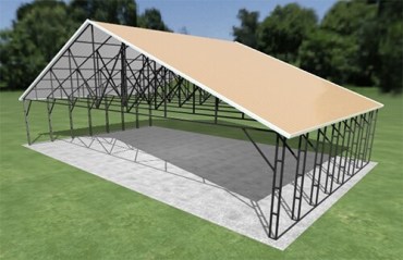 46x28 Vertical Roof Carport