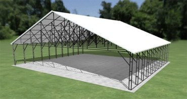 46x40 Vertical Roof Carport