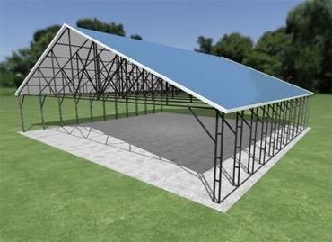 46x44 Vertical Roof Carport