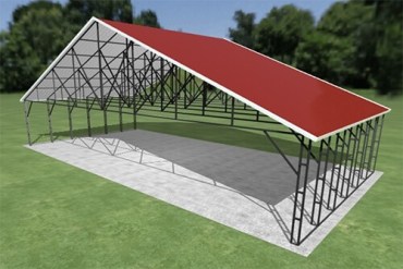 48×24 Vertical Roof Carport