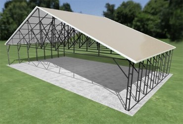 48x28 Vertical Roof Carport