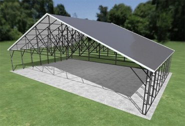 48x32 Vertical Roof Carport