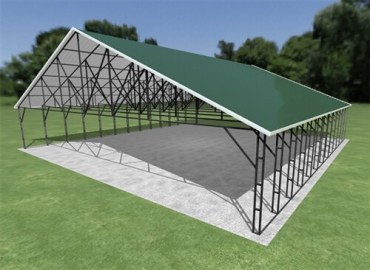 48x48 Vertical Roof Carport