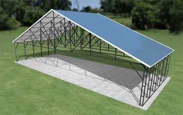 50x20 Vertical Roof Carport