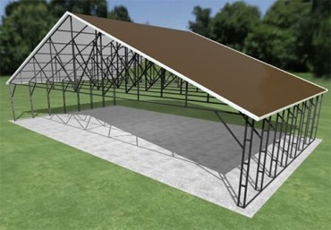 50x28 Vertical Roof Carport