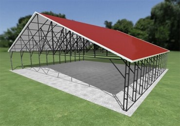 50x44 Vertical Roof Carport