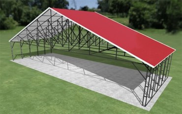 52x20 Vertical Roof Carport