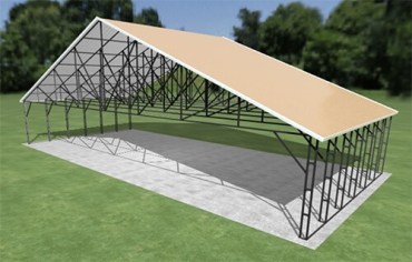 52x24 Vertical Roof Carport