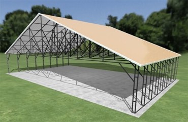 52x32 Vertical Roof Carport