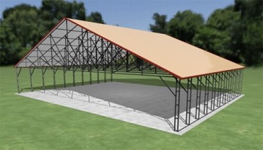 52x40 Vertical Roof Carport