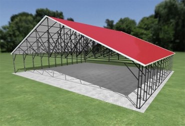 52x44 Vertical Roof Carport