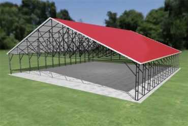 52x52 Vertical Roof Carport