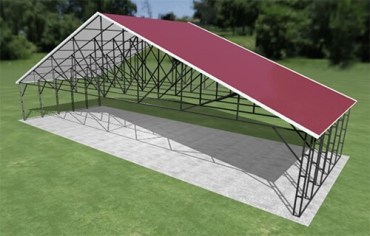 54x20 Vertical Roof Carport