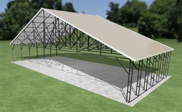 54x24 Vertical Roof Carport