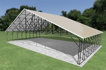 54x32 Vertical Roof Carport