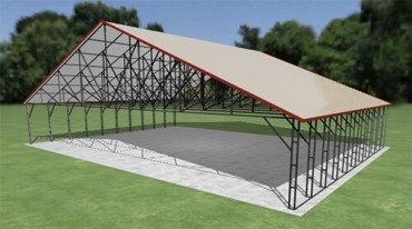 54x40 Vertical Roof Carport