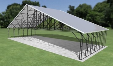 56x24 Vertical Roof Carport