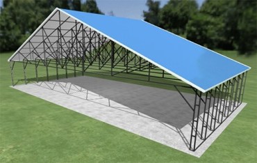 56x28 Vertical Roof Carport