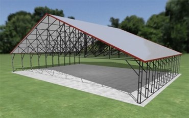 56x40 Vertical Roof Carport