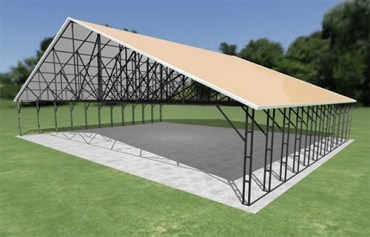 56x44 Vertical Roof Carport