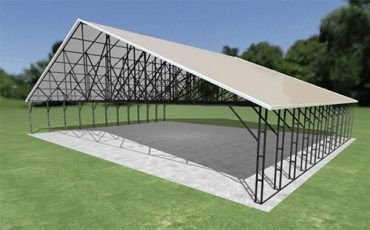 58x44 Vertical Roof Carport