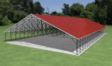 60x100 Vertical Roof Carport