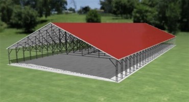 60x120 Vertical Roof Carport