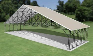 60x20 Vertical Roof Carport