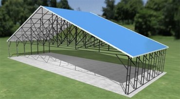 60x24 Vertical Roof Carport