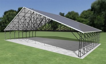 60x32 Vertical Roof Carport