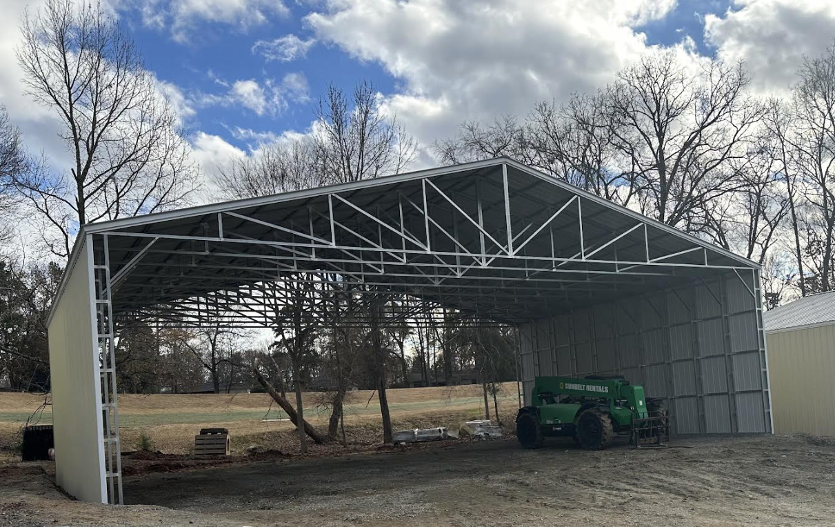 60x40 vertical metal carport