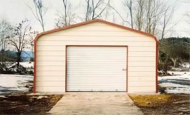 12x35 Regular Roof Metal Garage