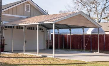 18x20 Vertical Roof Metal Carport