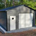 18x20 Vertical Roof Metal Garage
