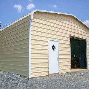 18x35 Regular Roof Metal Garage - Alan's Factory Outlet