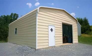 18x35 Regular Roof Metal Garage