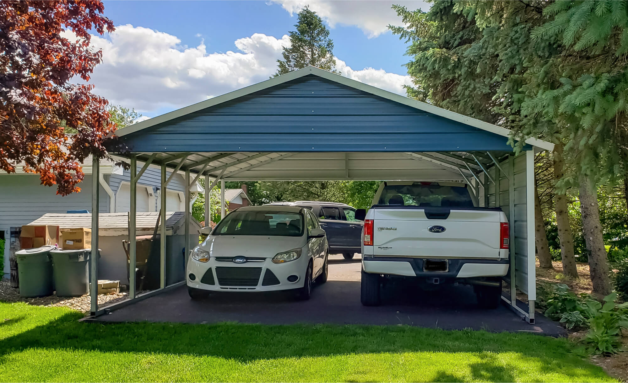 20x20 Boxed Eave Carport