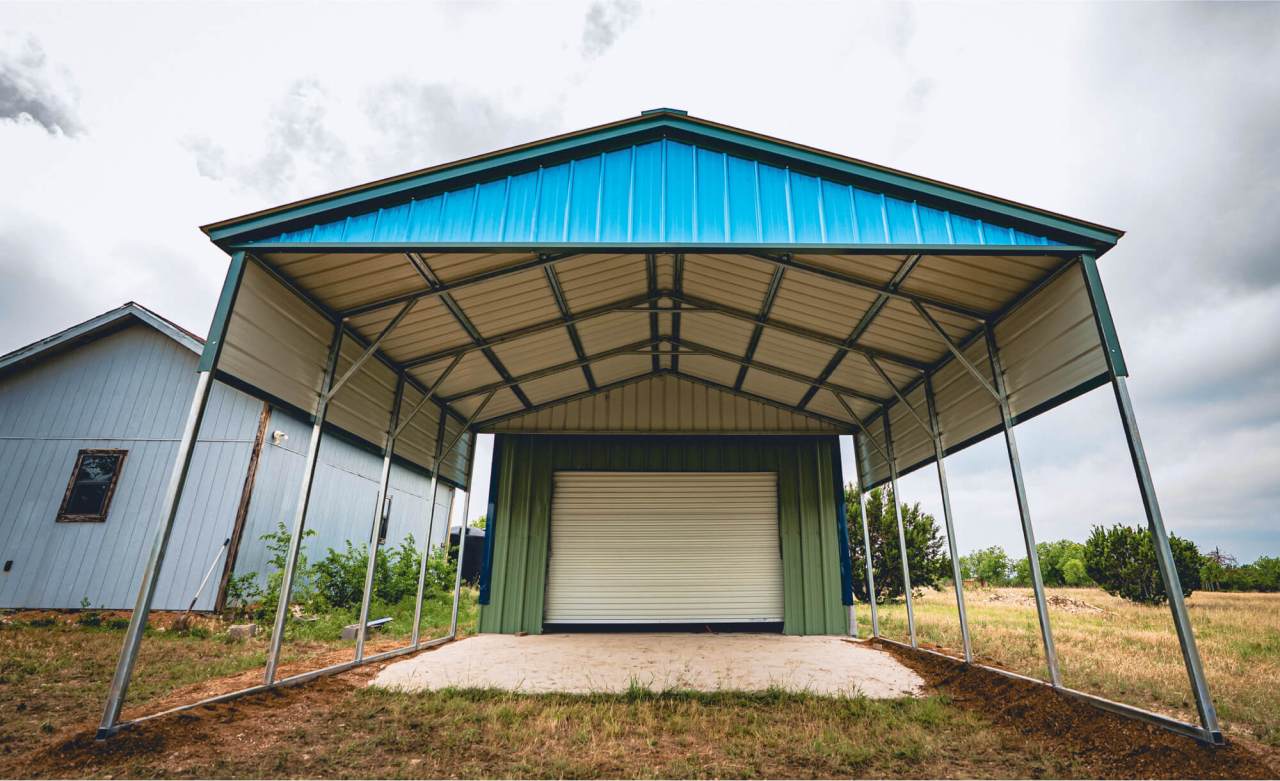 20x20 Vertical Carport