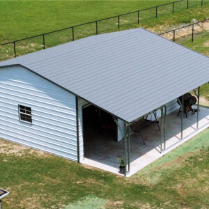 K-Garage ケーガレージEA-500CSB(A75) 20x30 Boxed Eave Roof Metal Garage - Alan's Factory Outlet