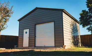20x30 Vertical Roof Metal Garage North