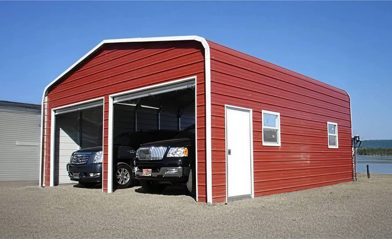 24x30 Regular Style Metal Garage