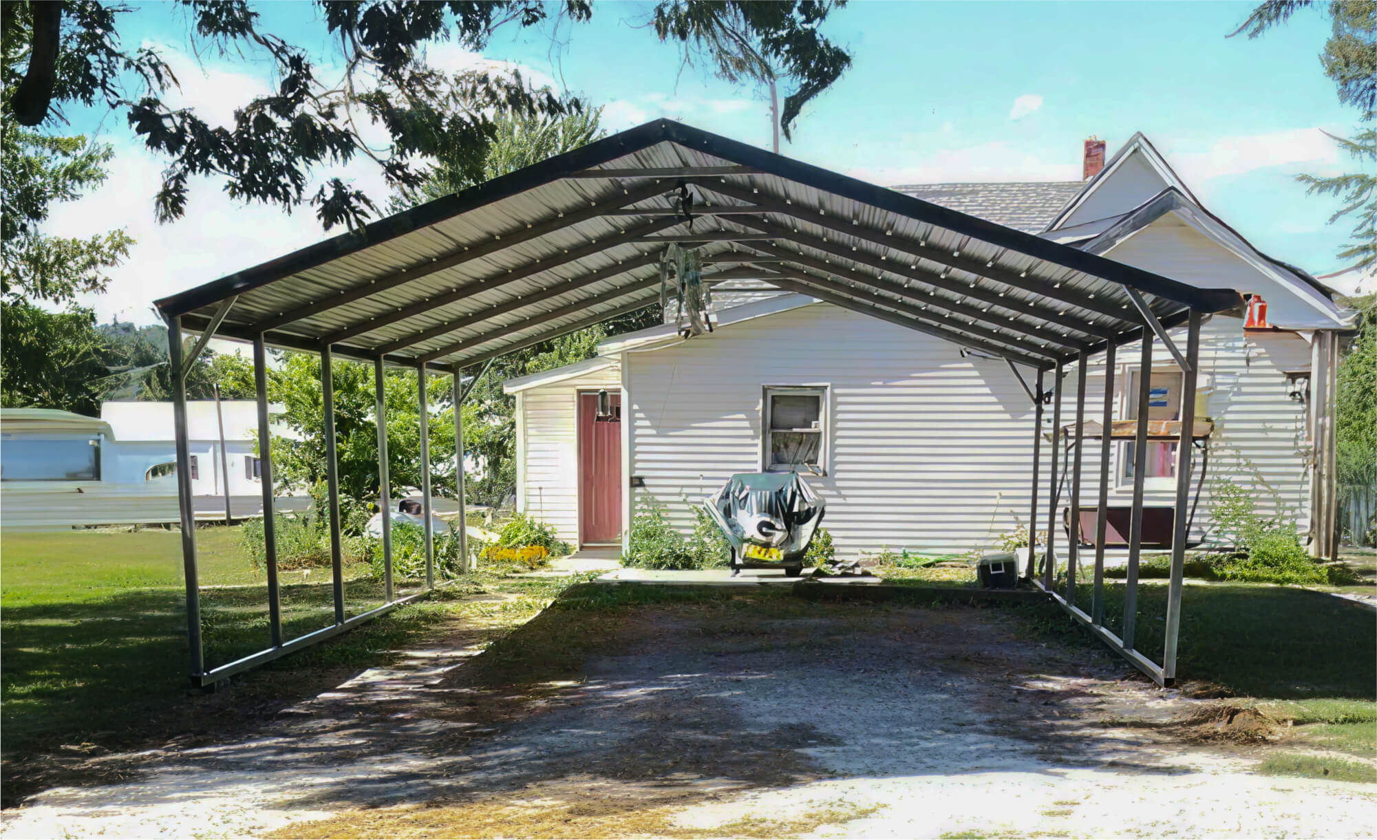 12x30 Boxed Eave Carport