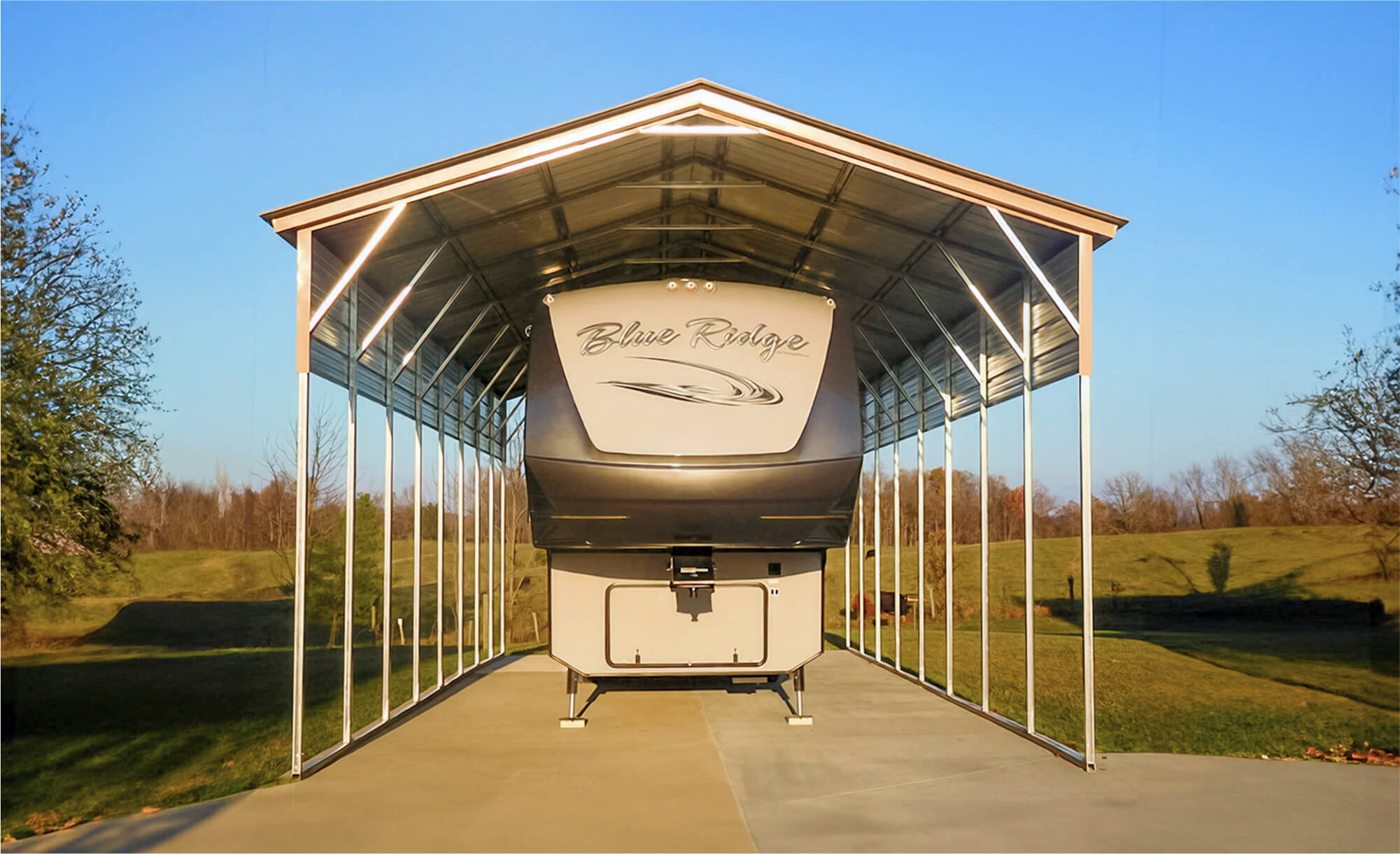 18x40 Vertical Roof Metal Carport