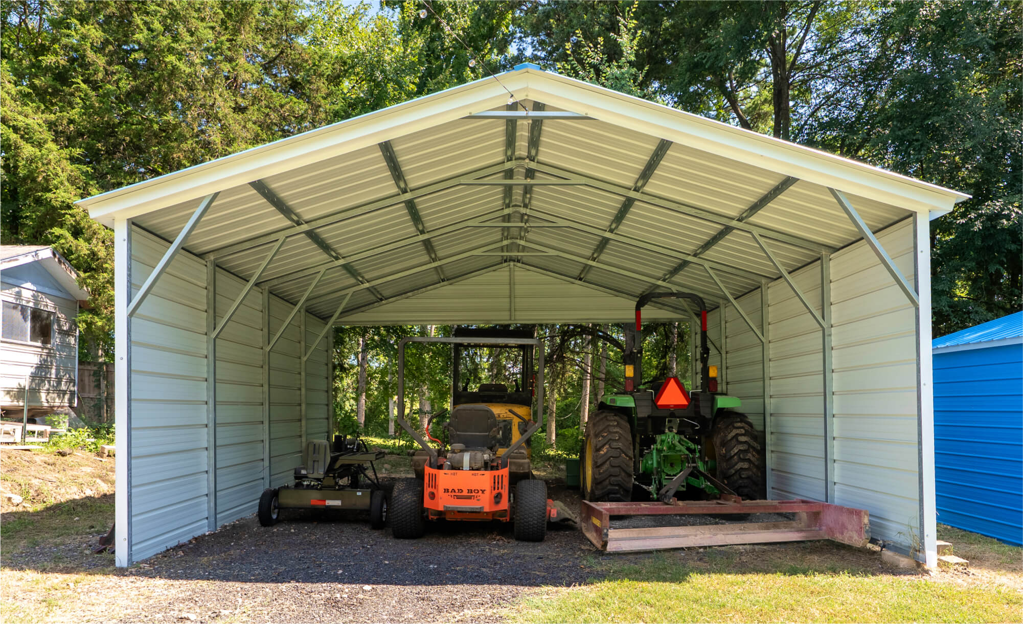 20x20 Vertical Carport